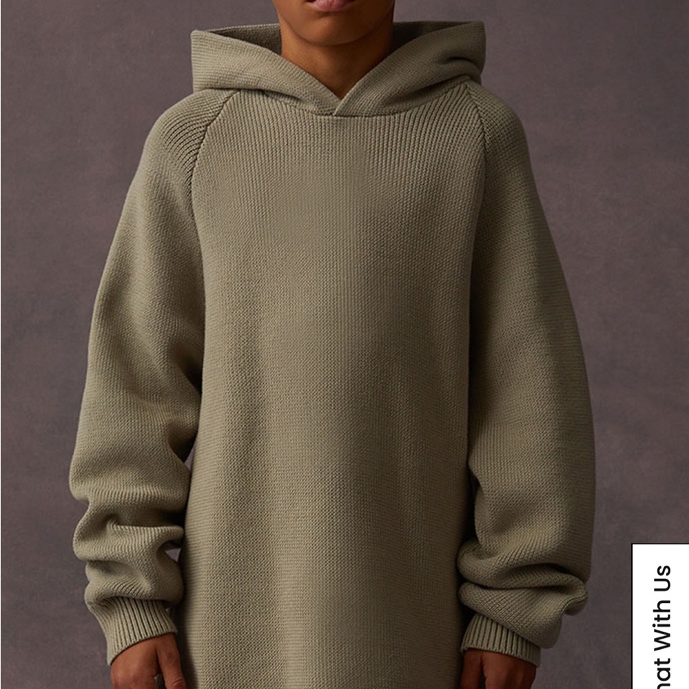 Fear of God ESSENTIALS | Kids Fear of God Seal Knit Hoodie